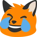 :blobfoxcrylaugh