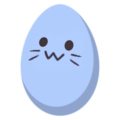 :blobcatblueegg