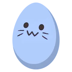 :blobcatblueegg