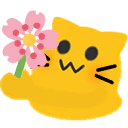 :blobcat_flower