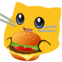 :nemudaru_blobcat_hamburger