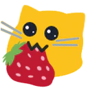 :blobcatnomstrawberry