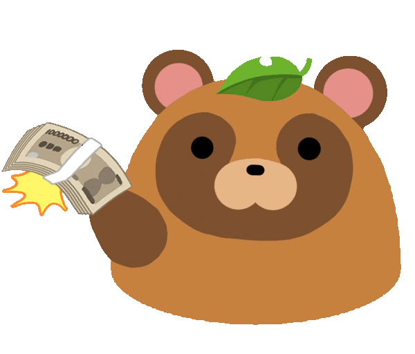 :blobtanuki_moneyslap