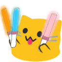 :blobcatglowsticks