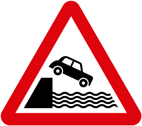 :Vienna_Convention_road_sign_Aa_6_V1_UNPROTECTED_QUAY_OR_RIVER_BANK