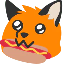 :blobfoxnomhotdog