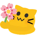 :blobcat_flower