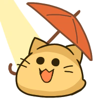 :blobcat_hareparasol