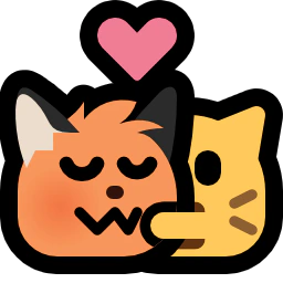 :neocat_hug_fox_heart