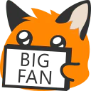 :blobfoxsignbigfan