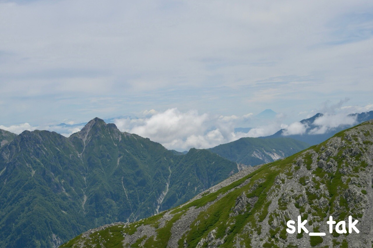 立山から見えた富士山